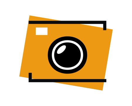 camera photo outline image logo vector