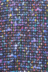 Fototapeta premium wool black with colored speckles