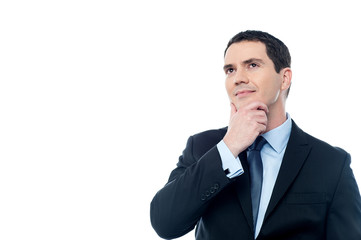 Businessman with new idea