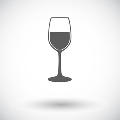 Wine flat icon