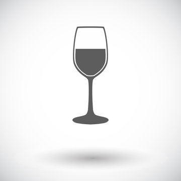 Wine flat icon