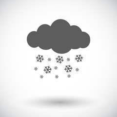 Snowfall single icon.