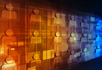 Social network background ..