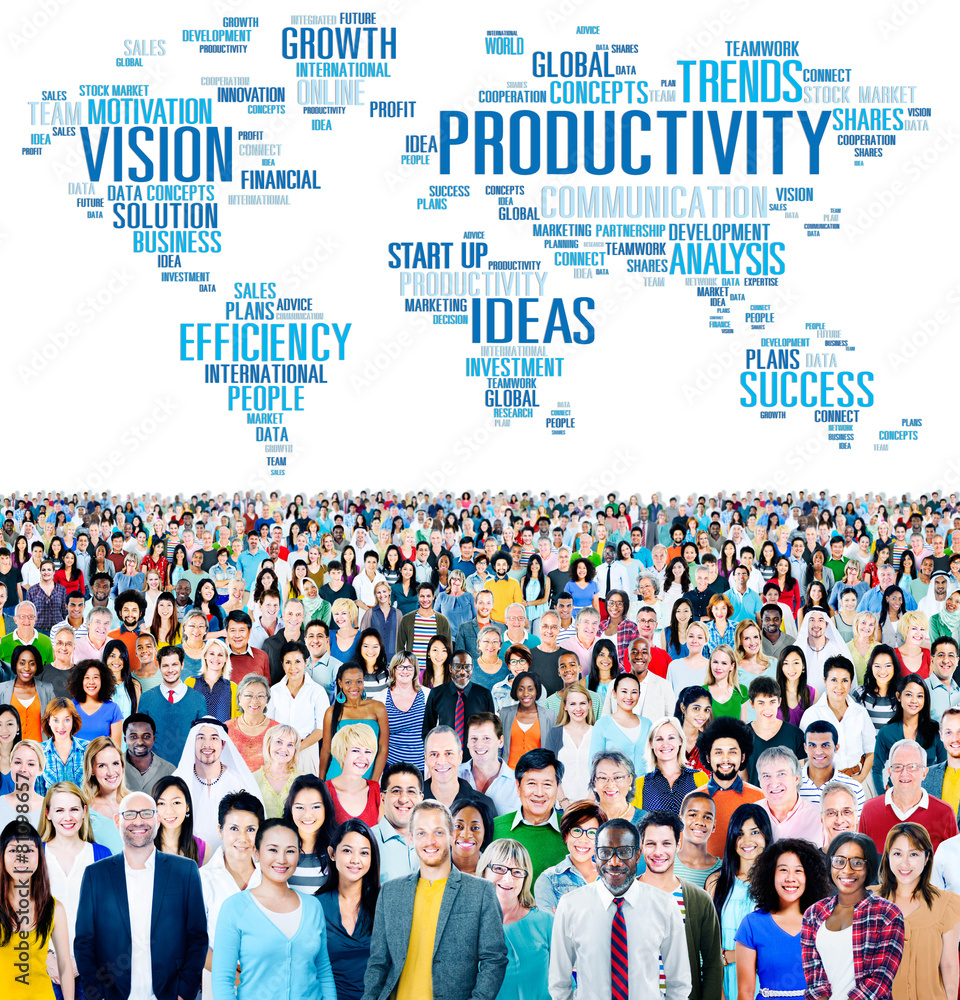 Sticker Productivity Vision Idea Efficiency Growth Success Concept - Stickers