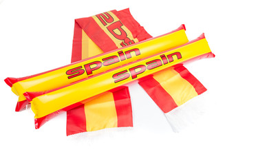 Fans Thundersticks - Spain Football Isolated