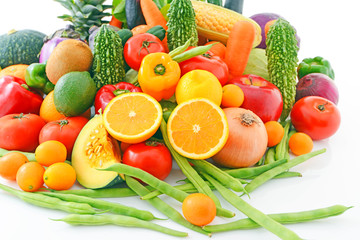 新鮮な野菜と果物