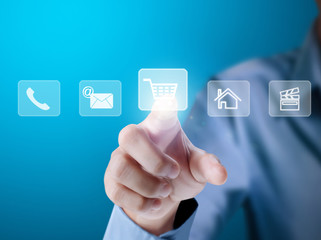 Smartphone touch screen social networking,business