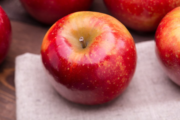 red ripe apples