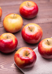 red ripe apples