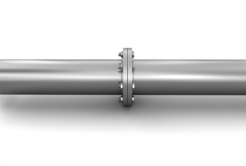 Pipe fitting (clipping path included)