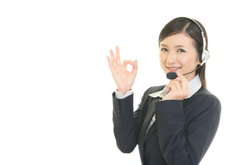 笑顔のオペレーター