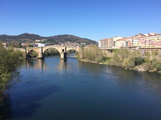 Fototapeta na wymiar Miño river, Ourense, Galicia, Spain
