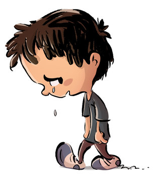 ni&ntilde;o llorando