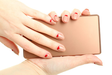 female hand manicure