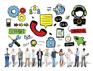 Support Help Solution Care Cooperation Assistance Concept