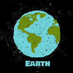 Grungy Earth poster