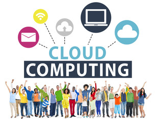 Cloud Computing Network Online Internet Storage Concept