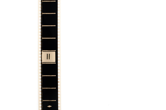 Number two countdown movie filmstrip vertical and copyspace