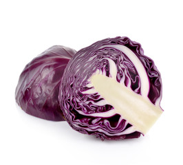 Obraz premium Purple cauliflower is vegetable,isolated on white background