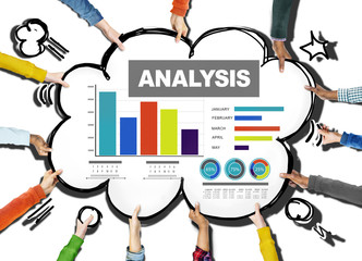 Analysis analyzing information bar graph data statisitc concept