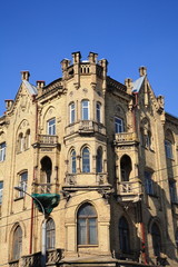 Fototapeta na wymiar Building in the city center,Vilnius