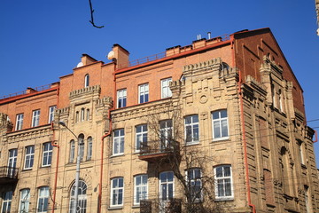 Fototapeta premium Building in the city center,Vilnius