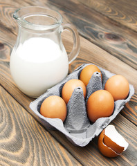 Eggs and milk