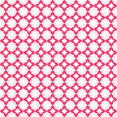 Heart shape vector seamless pattern. Pink color
