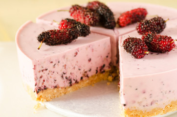 Mulberry cheesecake