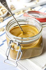 Peanut butter in jar