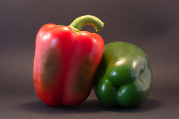 poivron rouge et vert