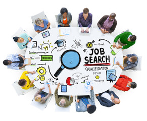 Ethnicity Business People Meeting Job Search Planning Concept