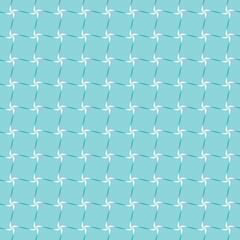 Fototapeta premium Seamless geometric pattern. Abstract flowers.