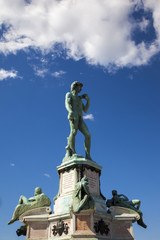 Fototapeta na wymiar Firenze,piazzale Michelangelo,copia del David.