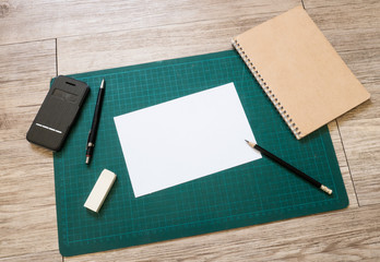 Stationery and blank white paper( White paper for text ) © jhk2303