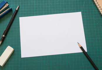 Stationery and blank white paper( White paper for text ) © jhk2303