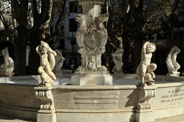 Obraz premium Fountain at Plaza Matriz
