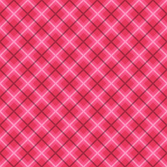 Plaid fabric background with white and pink. Abstract seamless v
