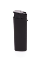 Black cigarette lighter lying