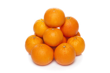 Oranges isolated on white