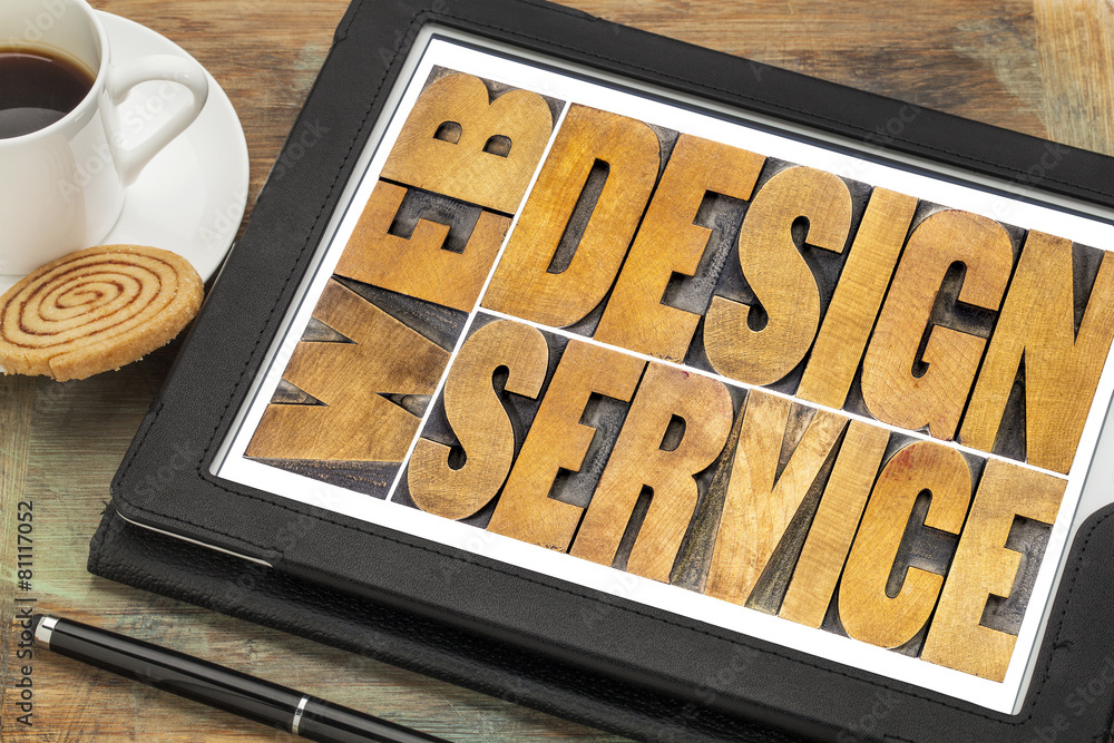 Canvas Prints web design service typography