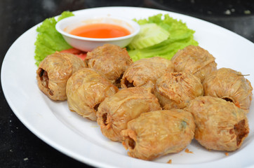 Crispy crab roll