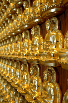 Golden buddha images