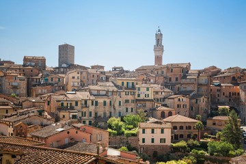 Obraz premium The historic city of Siena in Tuscany