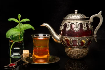Velvet curtains Middle East Mint tea