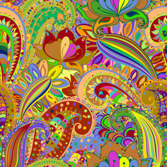 Seamless ornament ethnic background.