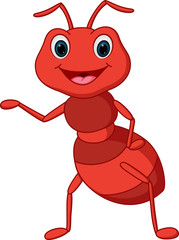 Happy ant cartoon