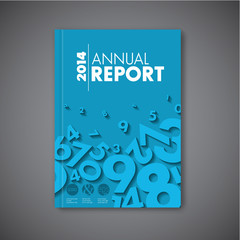 Modern Vector abstract annual report design template