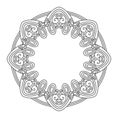 Vector Vintage Round Frame