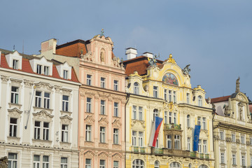 Fototapeta na wymiar Old buildings in Prague